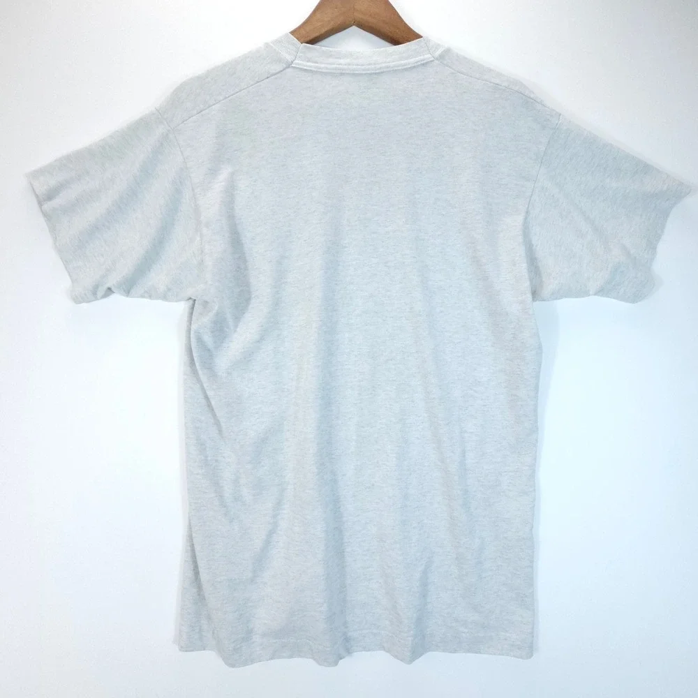 Vintage BVD T-Shirt Mens Large Grey Pocket Tee Streetwear USA Made - Picture 2 of 9